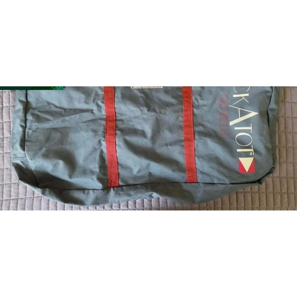 DockATot On the Go Bag Deluxe Midnight Teal/Red